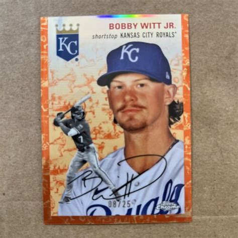 Topps Chrome Platinum Anniversary Bobby Witt Jr Toile White