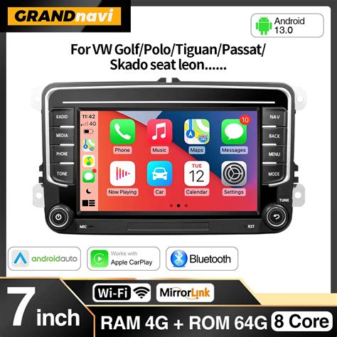 Grandnavi Din Android Car Radio Gps For Vw Volkswagen Skoda Octavia