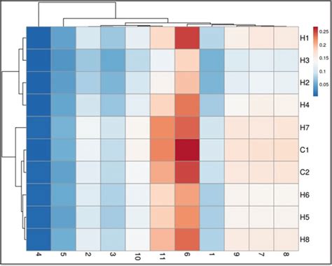 A Heat Map Including Hierarchical Cluster Analyses Dendrograms For