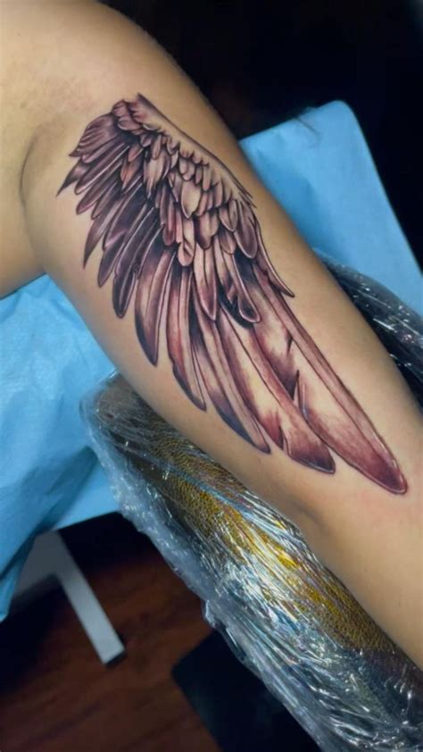 Angel wing tattoo, women tattoo, sleeve | Tattoos for women, Dope ...