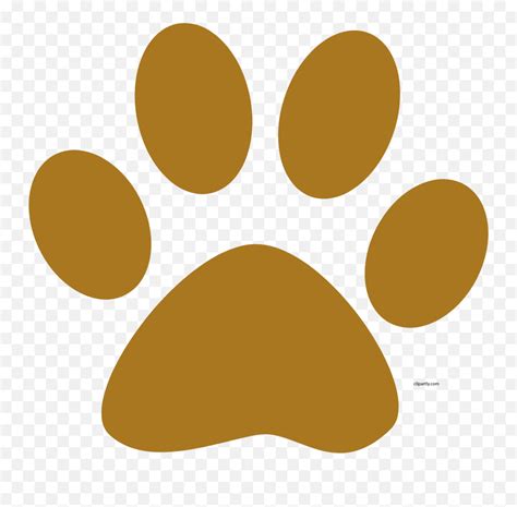 A Muddy Brown Dog Paw Print Clipart Png Paw Print Clip Artpaw Prints