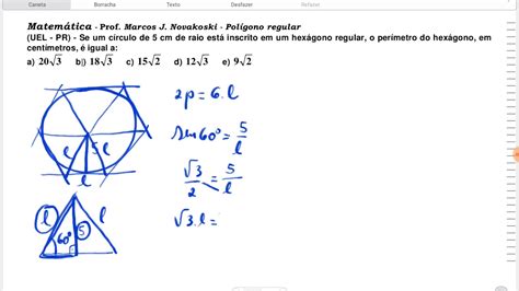 Uel C Rculo Inscrito Em Um Hex Gono Regular Youtube