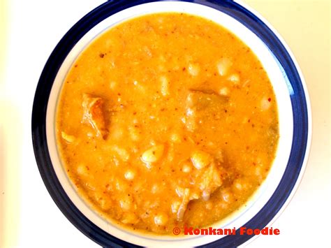 Konkani Foodie Great Northern Beans Curry With Raw Green Jackfruit