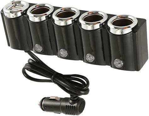 4 Wege Auto Zigarettenanzünder Verteiler Auto Adapter mit Dual USB