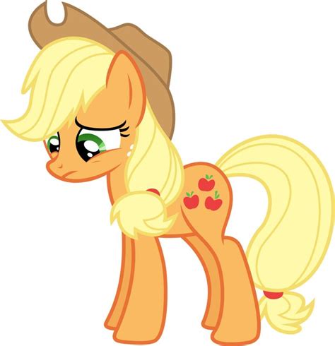 Applejack Sad Vector