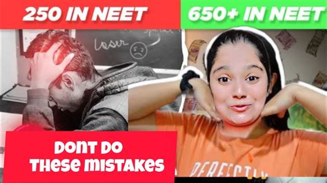 10 Mistakes You Should Avoid As A NEET Aspirant LFor Neet 2024 L