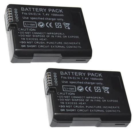 Pcs V Mah En El Batteries Enel En El Camera Battery Pack