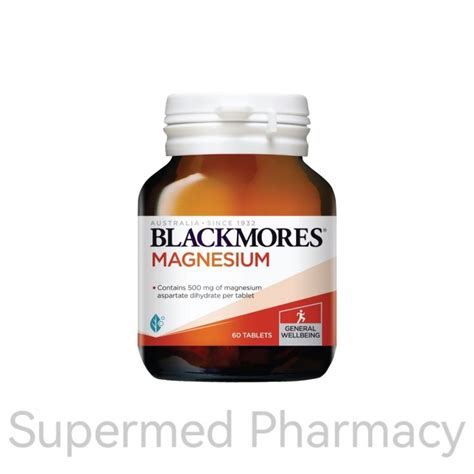 Blackmores Magnesium 60s 500mg Magnesium Aspartate Dihydrate Lazada