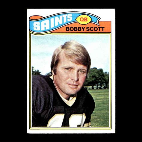 Bobby Scott 1977 Topps New Orleans Saints 36 R324c 14 Ebay