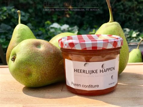 Huisgemaakte Peren Confiture Met Kaneel Heerlijke Happen Jams