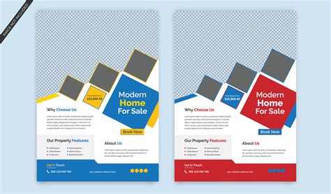 Modern Home Sale Flyer Template Design Vector Corporate Business Flyer