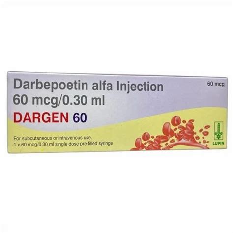 Dargen Darbepoetin Alfa Injection Mcg X Mcg At Rs Box In Noida