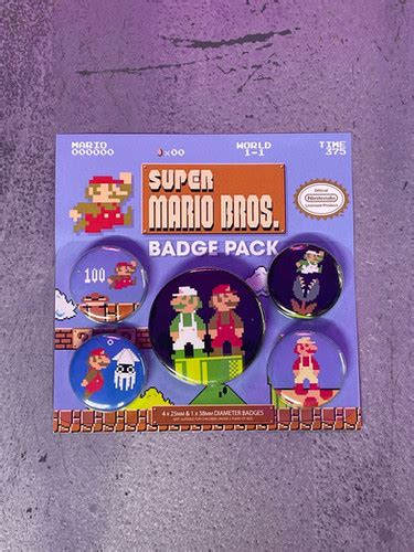 Super Mario Bros Pin Badge Set Fantastic Gifts