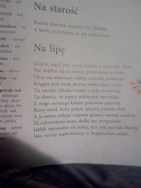 Przeczytaj Na Lipę I Napisz Oczym Jest Fraszka Definicja Apostrofy