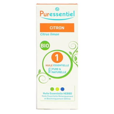 Huile essentielle citron bio 30ml est un complément alimentaire