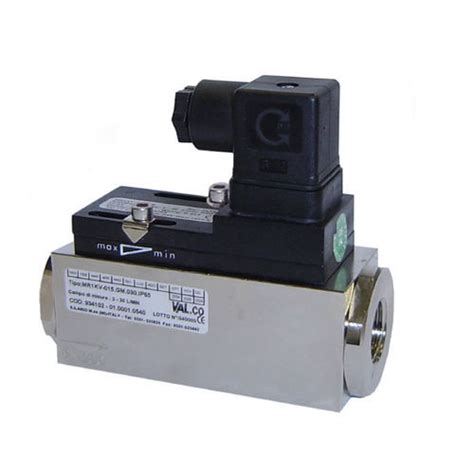 Piston Flow Switch MR1KV Series VAL CO Srl Mechanical Reed