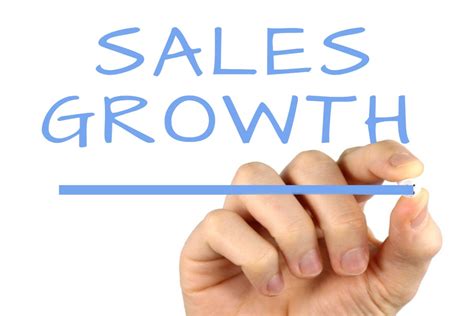 Sales Growth - Handwriting image