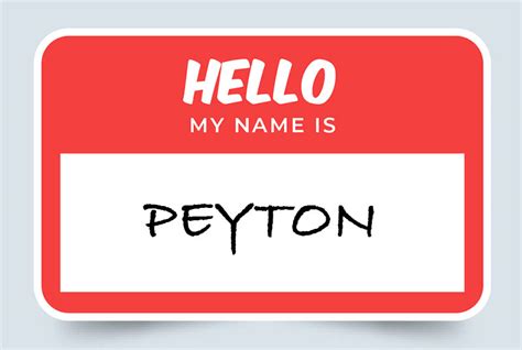 Peyton Name Meaning: Origin, History, and Significance