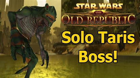 Swtor Highlight Solo Taris World Boss With Level Sync Youtube