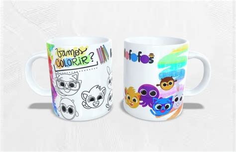 Caneca De Pol Mero Bolofofos Personalizada Para Colorir Elo