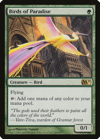 【mtg】 極楽鳥 Birds Of Paradise 英語版 M11 レア の通販 カーナベル