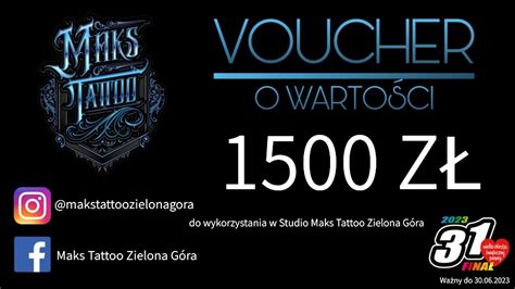 Voucher Na Tatua Maks Tattoo Oficjalne Archiwum Allegro