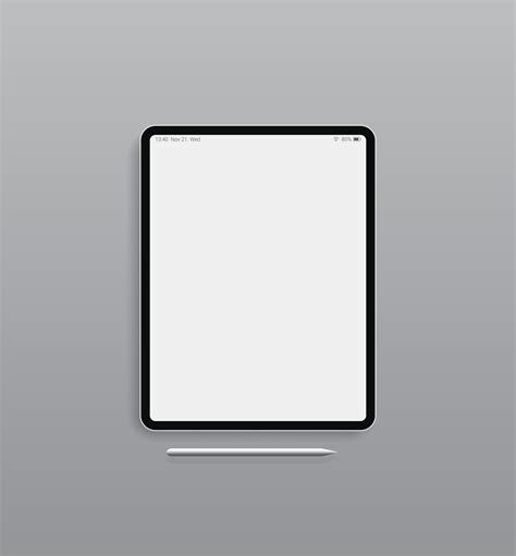 Blank screen tablet or ipad design 12667338 Vector Art at Vecteezy