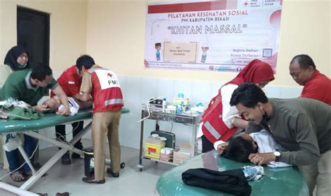 Bantu Warga Dhuafa PMI Kabupaten Bekasi Buka Layanan Khitan Massal Gratis