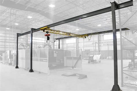 Pwi Ultra Lite Freestanding Bridge Crane Hoist Zone