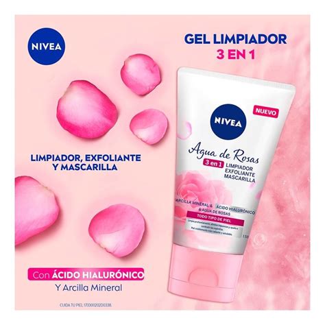 Gel Facial Nivea 3 En 1 Agua De Rosas 150 Ml Walmart