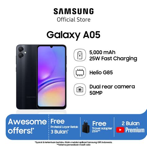 Jual Samsung Galaxy A05 6128gb Black Shopee Indonesia