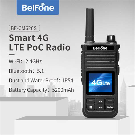 2023 New Poc Radio Belfone Bf Cm626s Smart Poc Walkie Talkie With GPS