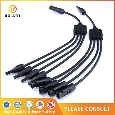 Y Branch Solar Photovoltaic Connector In Waterproof Solar Cable