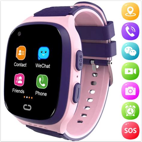 Montre GPS traceur enfant fille Montre qui téléphone