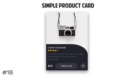 Simple Product Card Ui Design Using HTML And CSS Tutorial