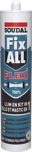 Soudal Fix all Flexi Biały 290ml klej uniwersalny uszczelniacz Kleje