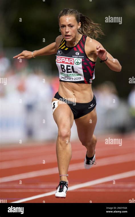 Rani Rosius Pictured In Action During The Women S 100m On Day One Of