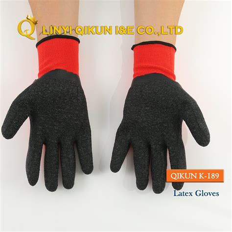 K Polyester Nylon Crinkle Latex Coated Working Labor Protect