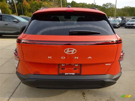 Soultronic Orange Pearl 2024 Hyundai Kona Sel Awd Exterior Photo