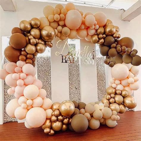 Buy Balloon Arch Sumtoco Balloon Garland Kit With Nude Apricot Double