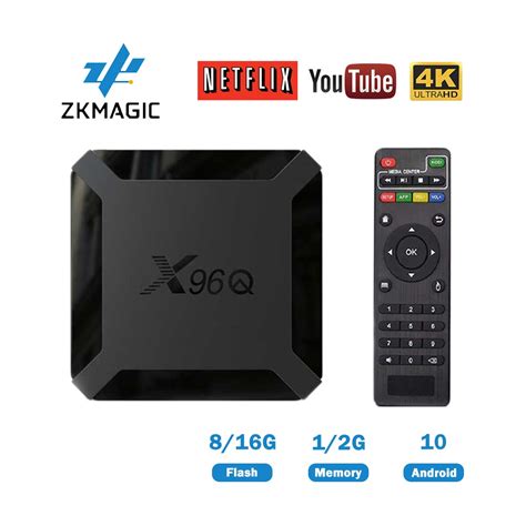 X96Q TV Box Android 10 Allwinner H313 Quad Core 4K 2 4G Wifi 1GB 8GB