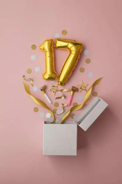 Number 12 Birthday Celebration Gold Balloon With Presents 3D Render