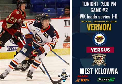 Vipers Game Day – Vipers Look For Series Split | Vernon Vipers