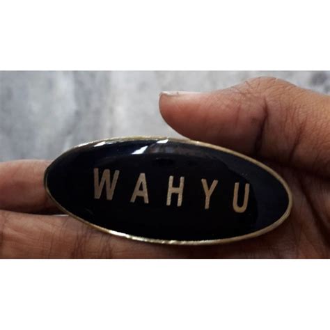 Jual Nametag Oval Papan Nama Oval Nama Dada Oval Shopee Indonesia