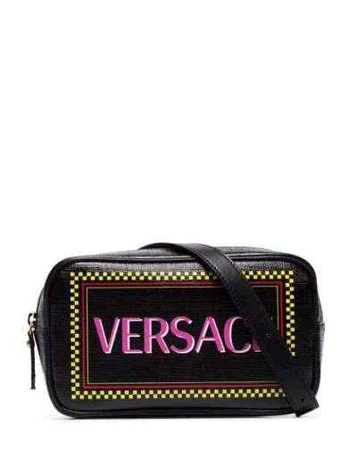 Versace Vintage-logo Belt Bag In Black | ModeSens