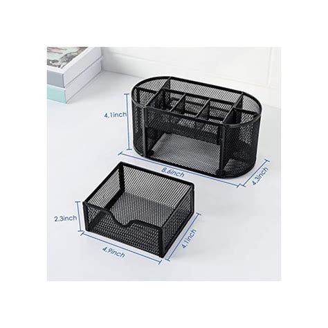 Desk Organizer Mesh Desktop Office Supplies Multi Functional Caddy Pen