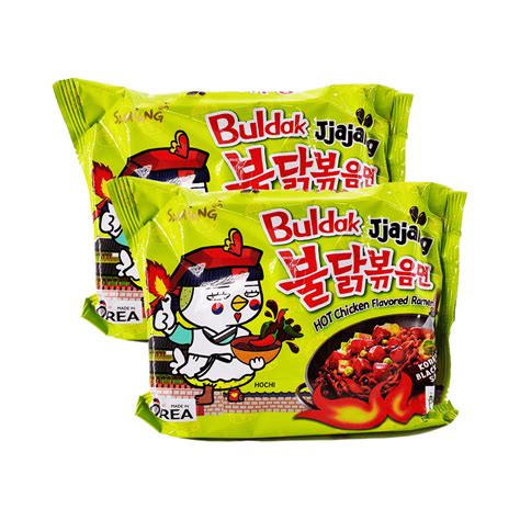 Samyang Buldak Jjajang Hot Chicken Flavored Ramen Single Pack Twins Ramen Mall