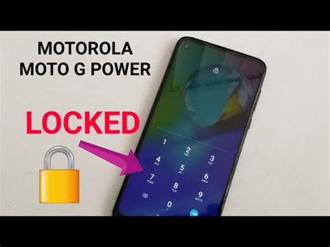 Motorola Moto G Power How To Reset Forgot Password Screen Lock Pin