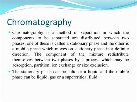 PPT Classification Of Chromatography PowerPoint Presentation Free