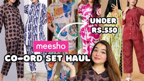 Meesho Co Ord Set Haul Under Rs Meesho Westernwear Try On Haul